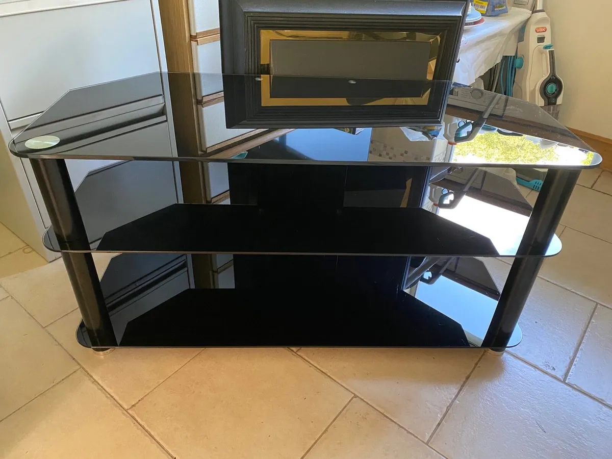 TV Unit Table Stand With Storage Shelves - Image 2