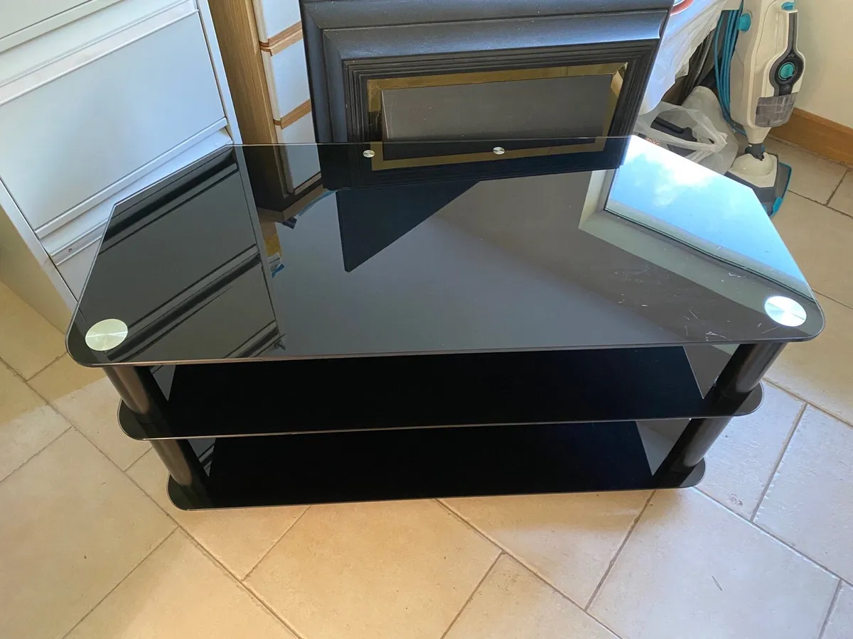 TV Unit Table Stand With Storage Shelves - Image 3