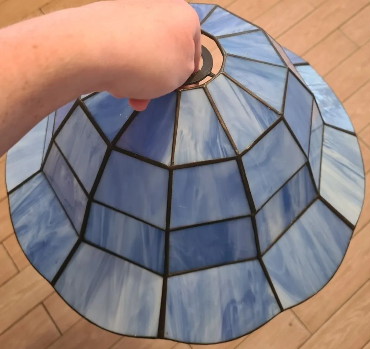 Blue Tiffany Style Lampshade - Image 2