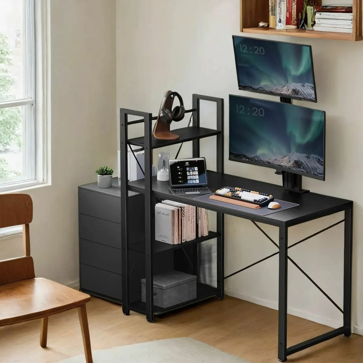 New Computer Desk with shelf - FREE P&P - Image 1