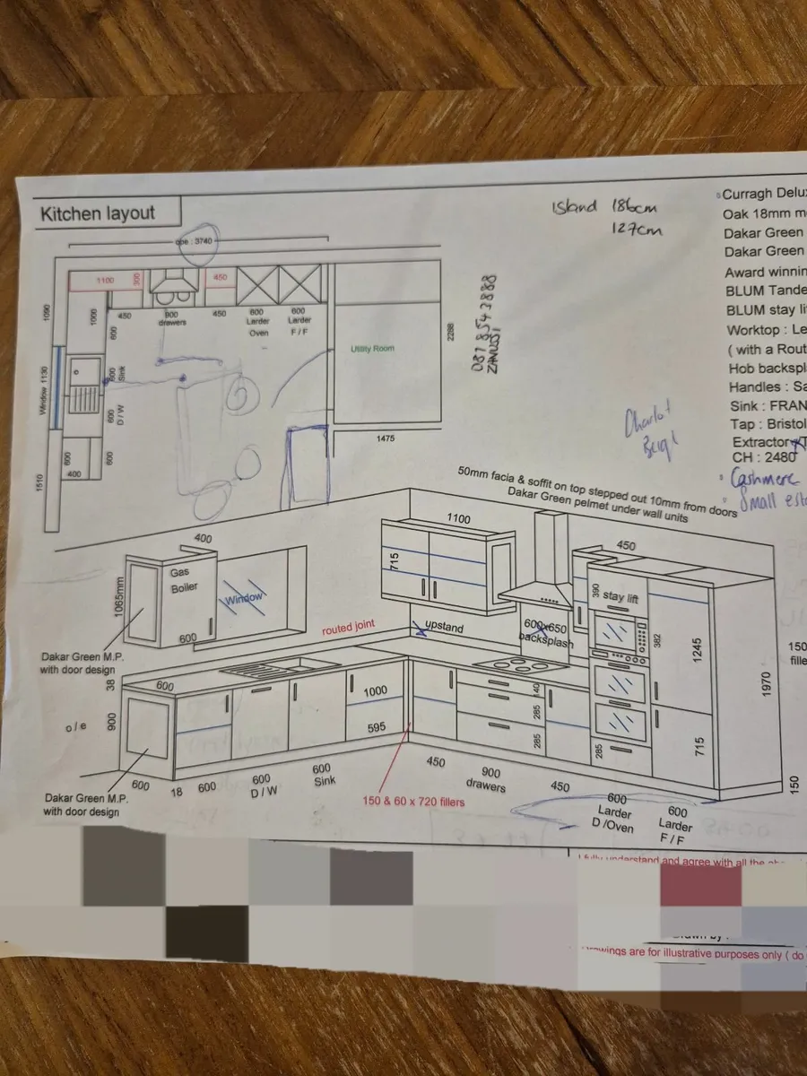 Kitchen cabinets, quartz counter top and appliance - Image 3