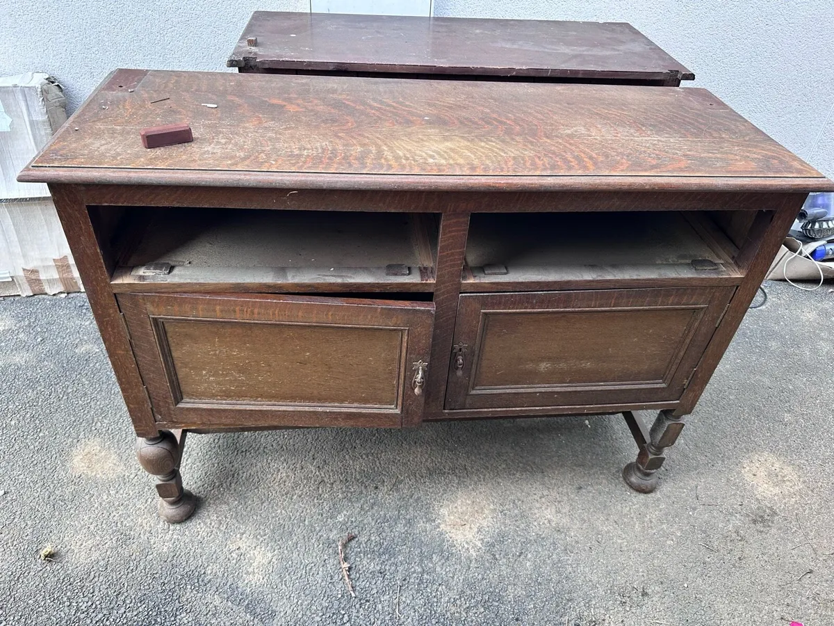 oak side board x 2 - Image 2