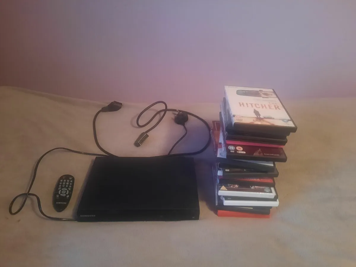 DVD player and DVDs to choose from - Image 2