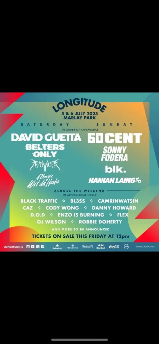 Longitude VIP Weekend Tickets - Image 2