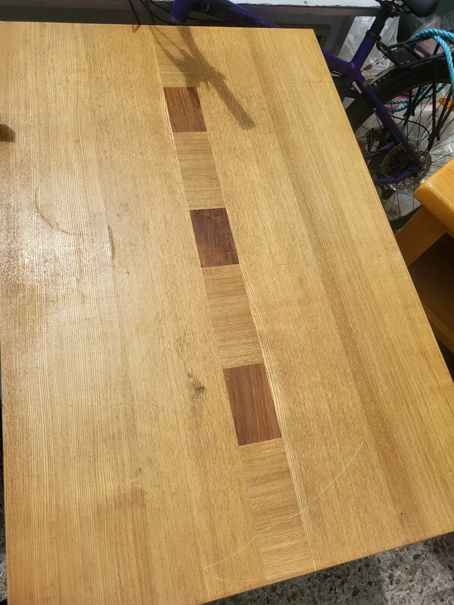 Oak Table & 4 Chairs - Image 2