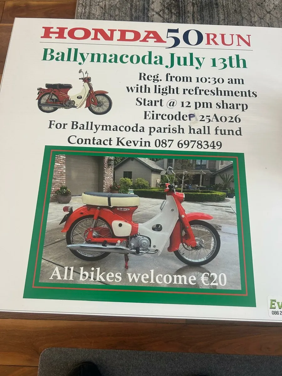 Honda50 run have the ride of your life in ballymac
