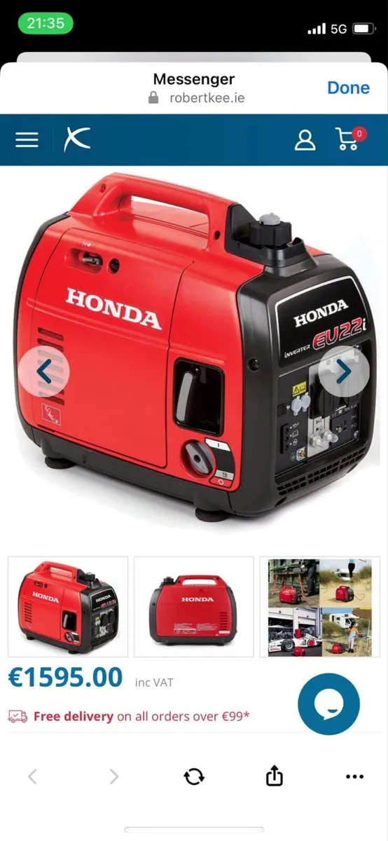 Honda generator €800 - Image 3