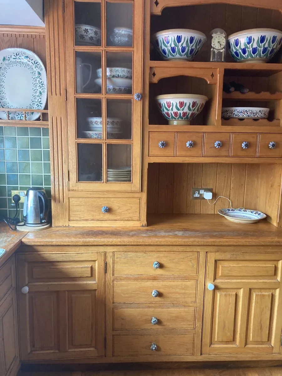 Full bespoke handmade oak kitchen - Image 2