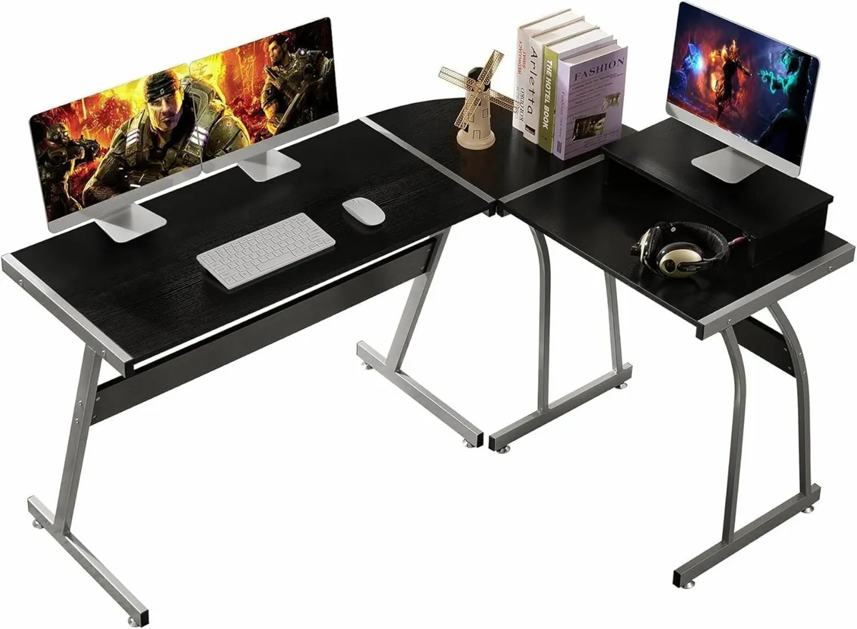 L Shaped Desk, Computer Desk office Table 120x45cm - Image 4