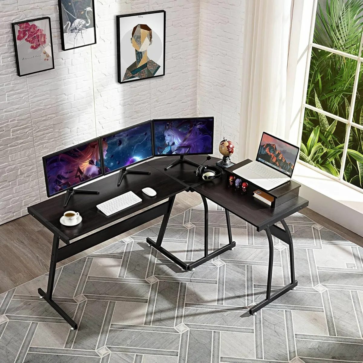 L Shaped Desk office Computer Morden Table 120x45 - Image 4