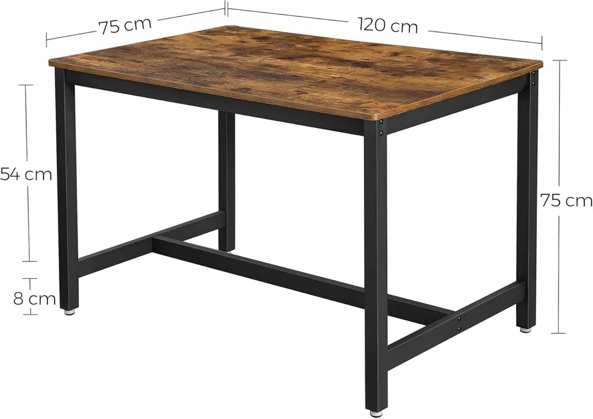 Dining Table for 4 People 120x45cm (table only) - Image 2