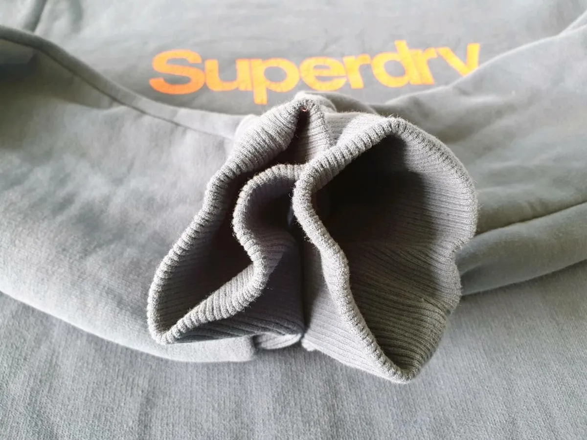 Superdry Brand Logo Sweatshirt Jumper Large Blue - Image 2