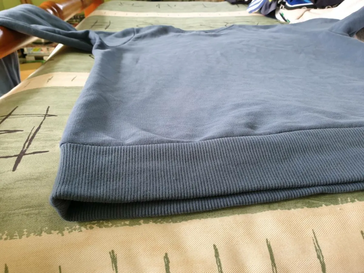 Superdry Brand Logo Sweatshirt Jumper Large Blue - Image 4