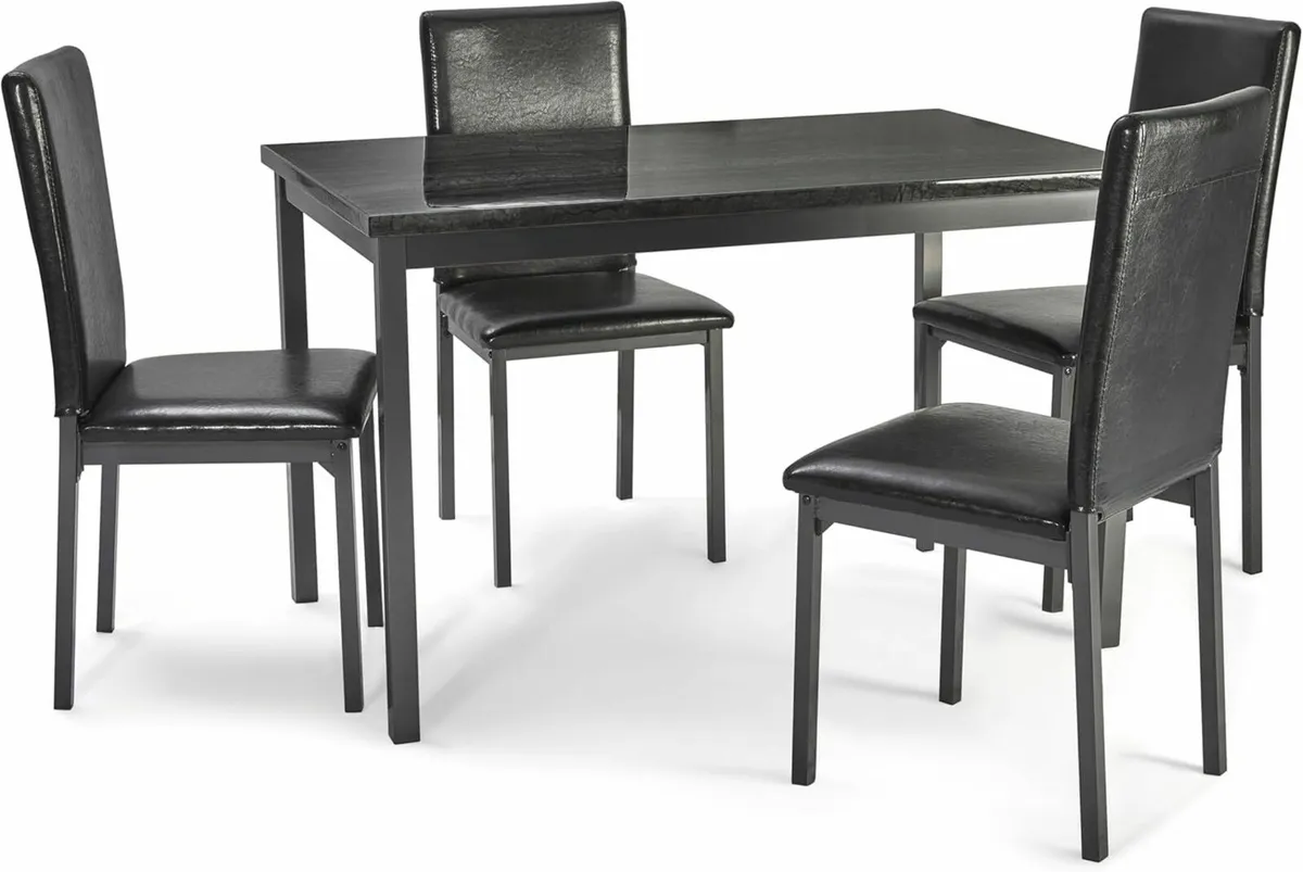 Modern Grey Brown Dining Table 120cm (Table only) - Image 2