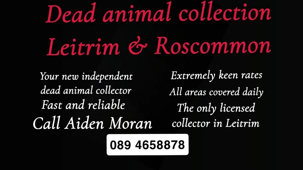 Dead animal collection Leitrim & Roscommon - Image 2