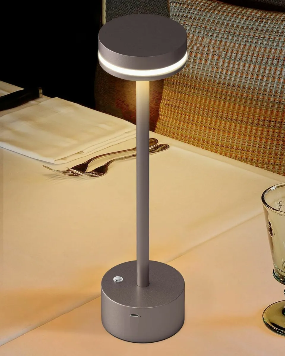 2 Pack LED Table Lamp Dining Table (Brown) - Image 4
