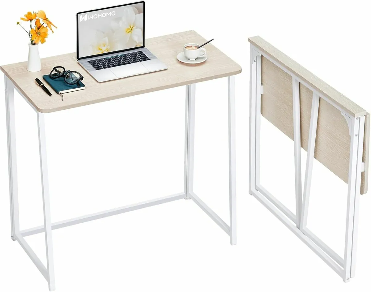 Foldable Desk 80cm Computer Table Home Office - Image 2