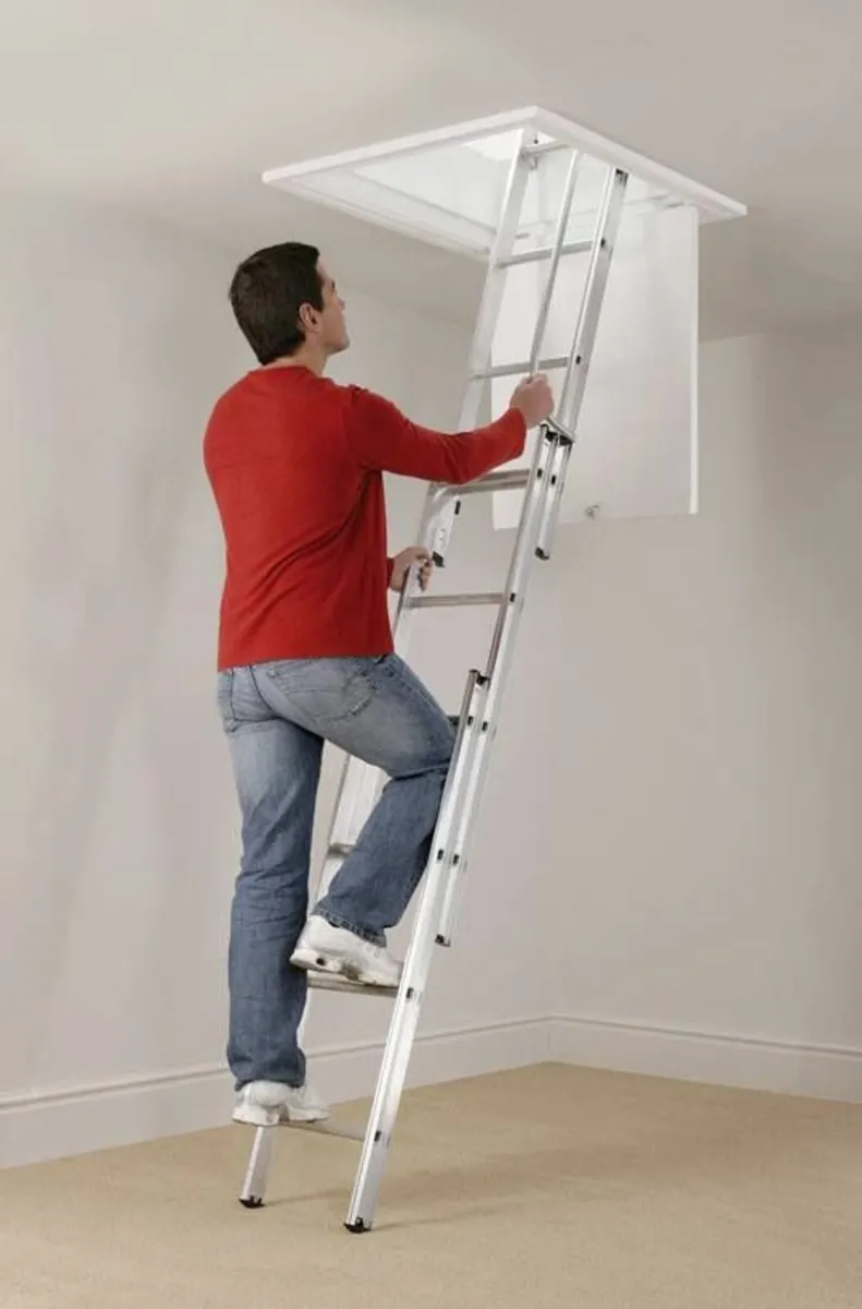 Attic ladders aluminium supplied & fitted sale