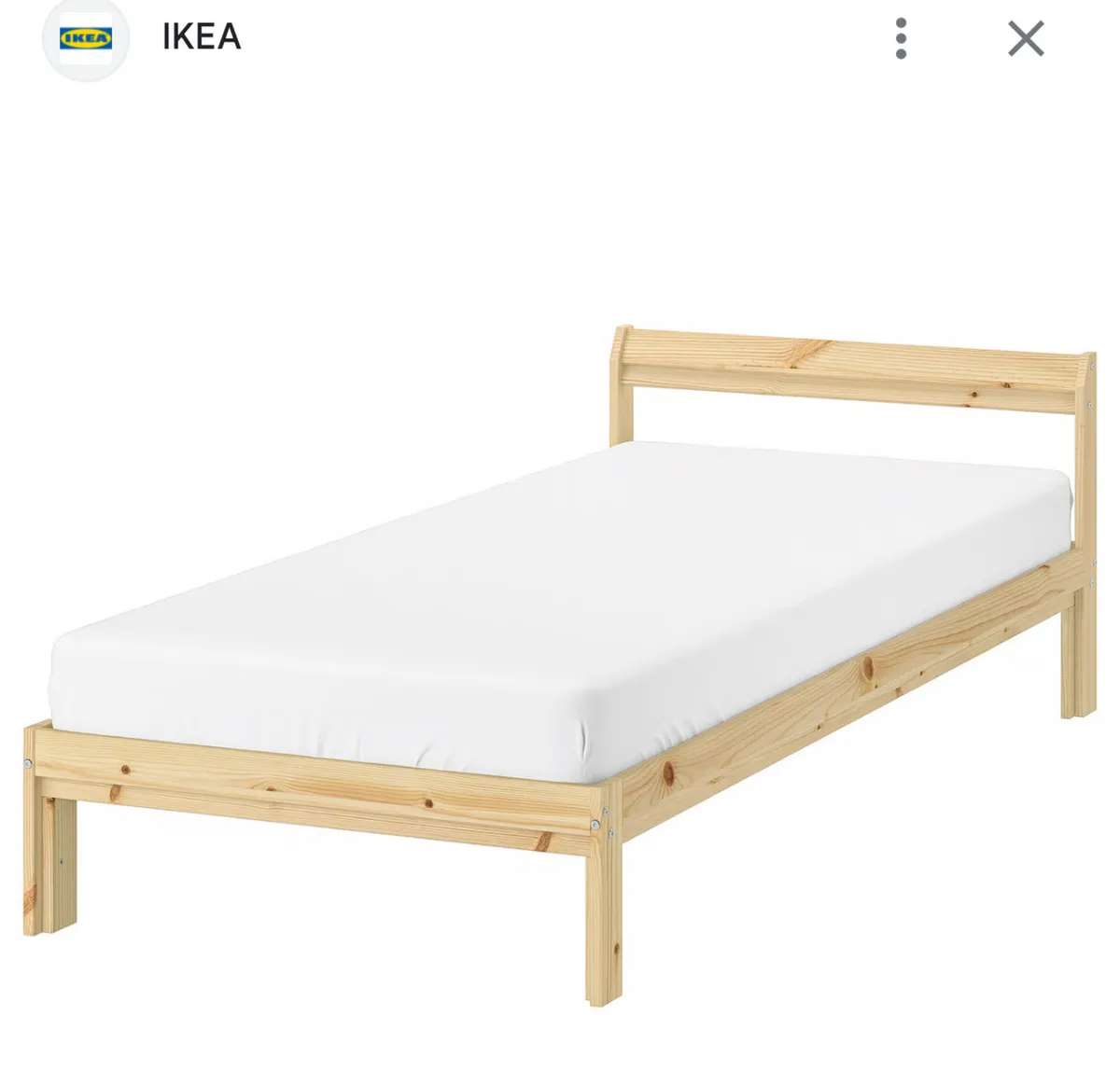 Ikea mattress plus base - Image 3