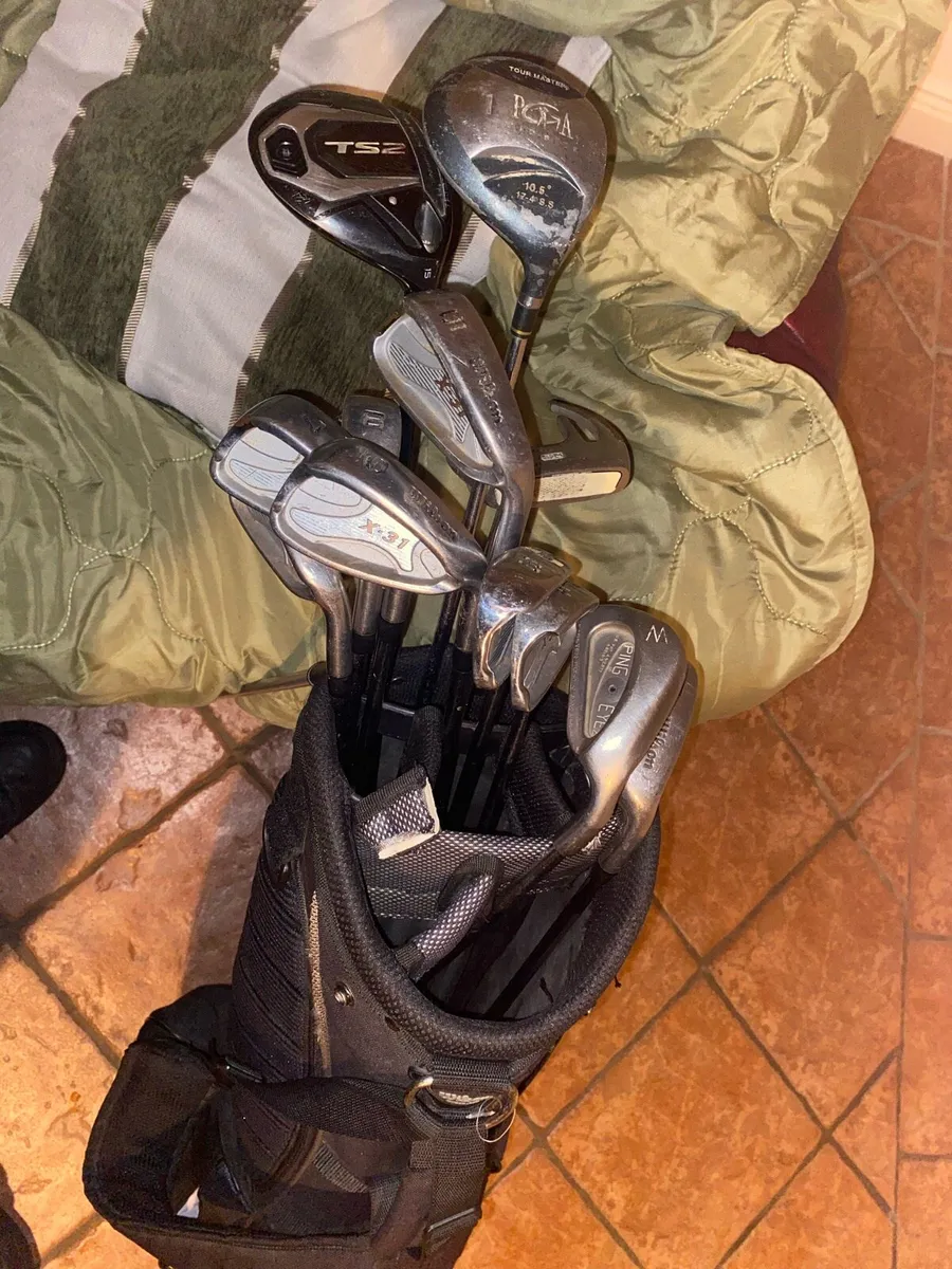 Full used right handed golf set with bag - Image 1