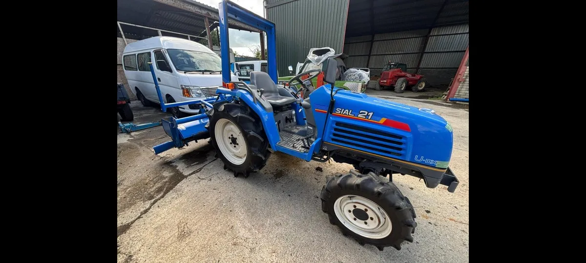 **ISEKI TF21F Compact Tractor and Rotovator** - Image 2
