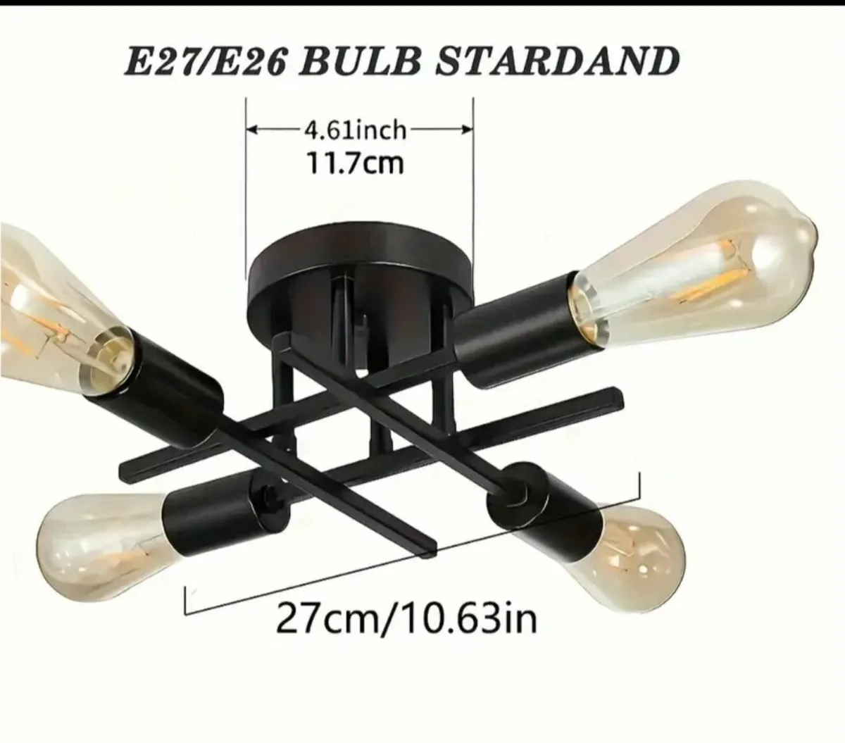 Industrial style ceiling light - Image 2