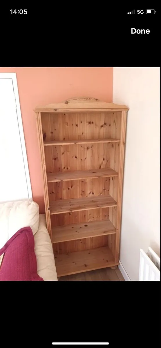 Pine book shelf