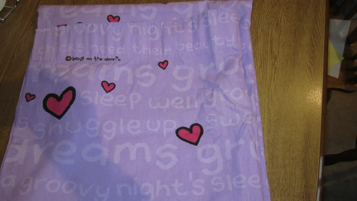New -curtains lilac & pink - Image 3