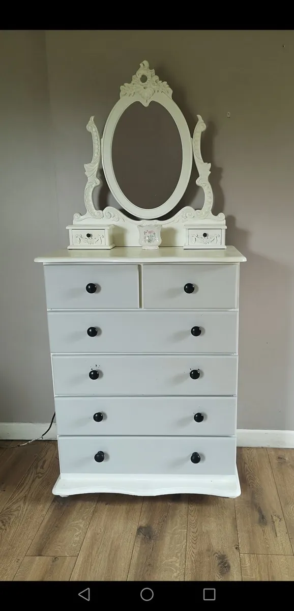 Chest Of Drawers C/W Mirror