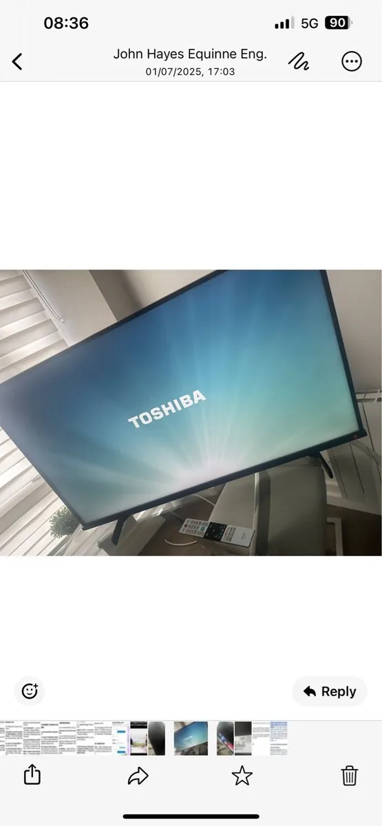 43” Toshiba smart tv - Image 2