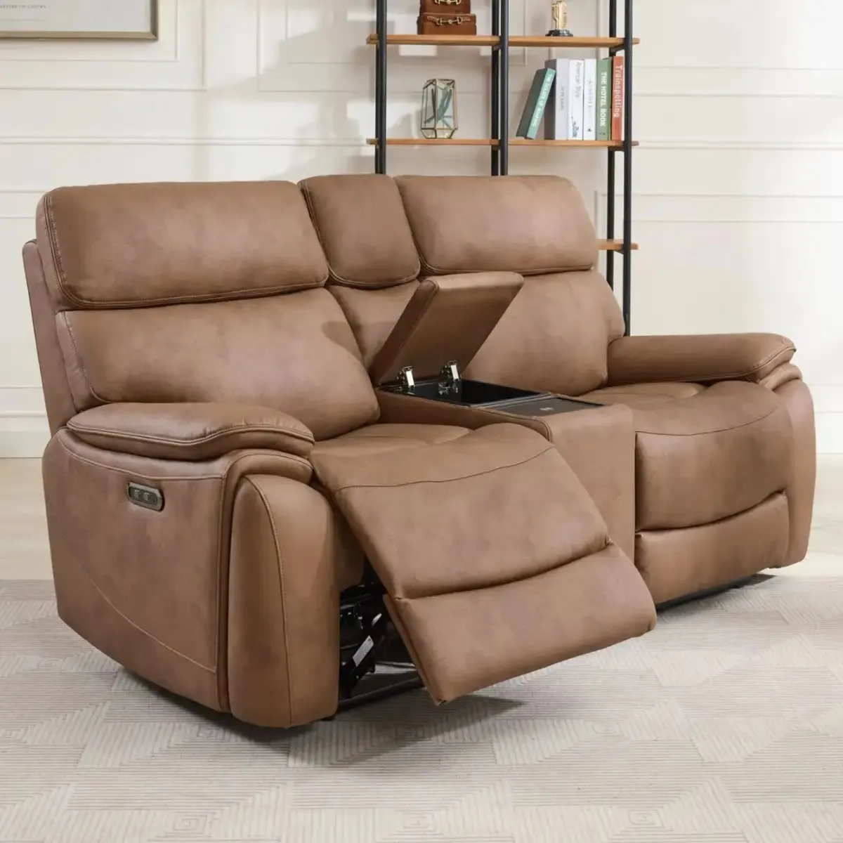 Brentwood design electric recliner usb unit red