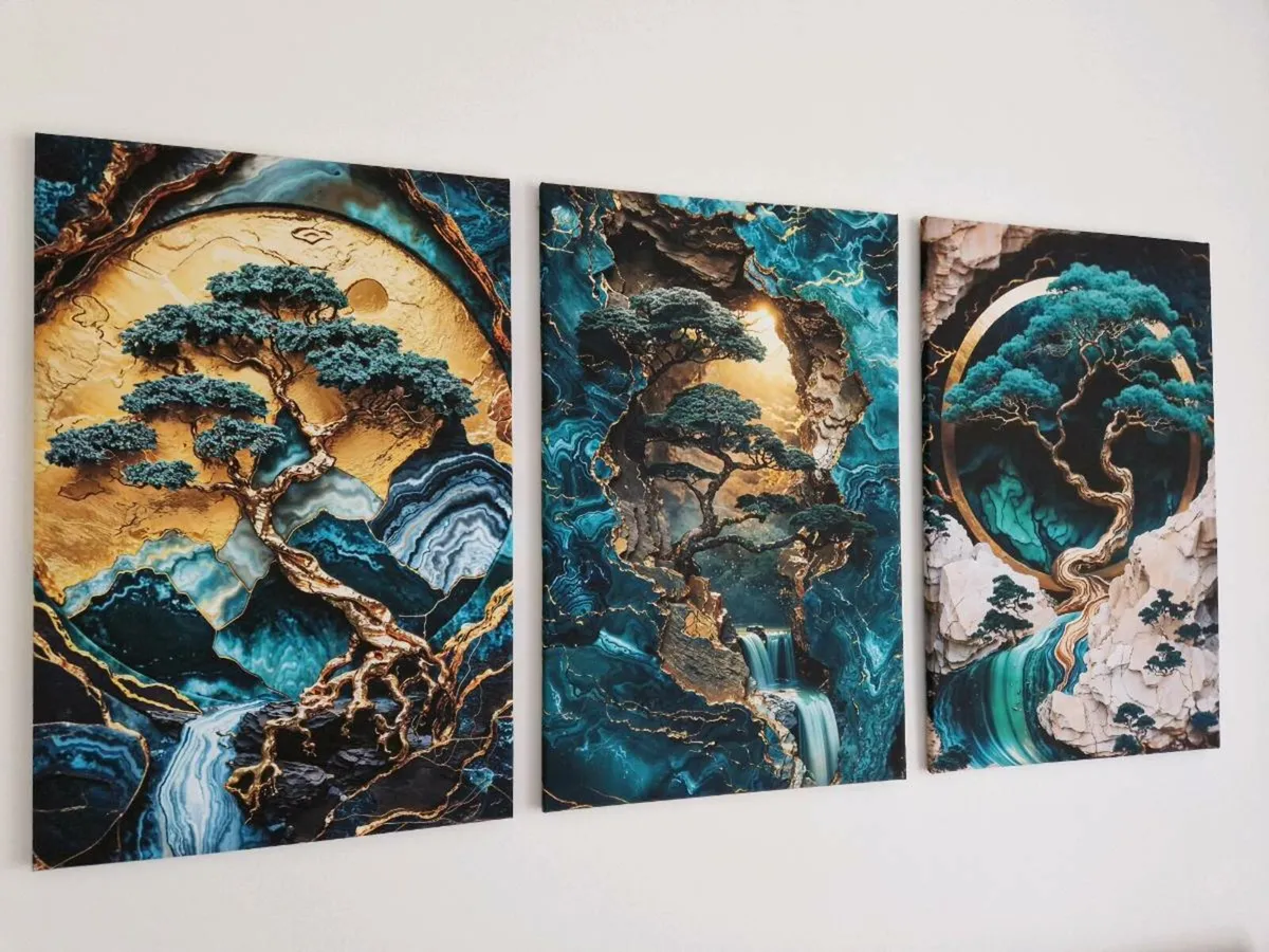 3 canvas 43 cm x 68 cm each - Image 3