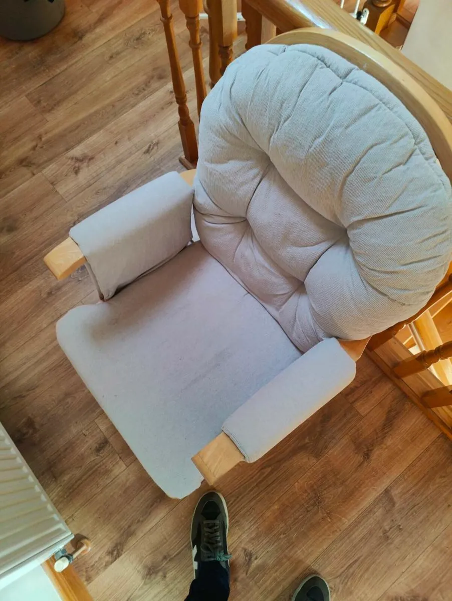 Babylo Nursery Rocking Chair and Footstool - Image 1