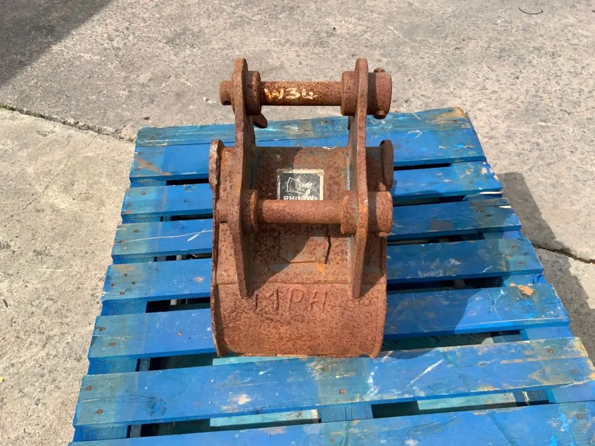 12" RHINOX MINI DIGGER BUCKET.....35mm PINS....23 - Image 3