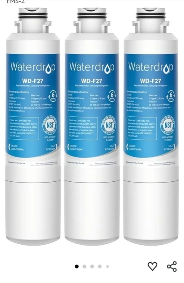 Fridge water filters x3 - Image 1