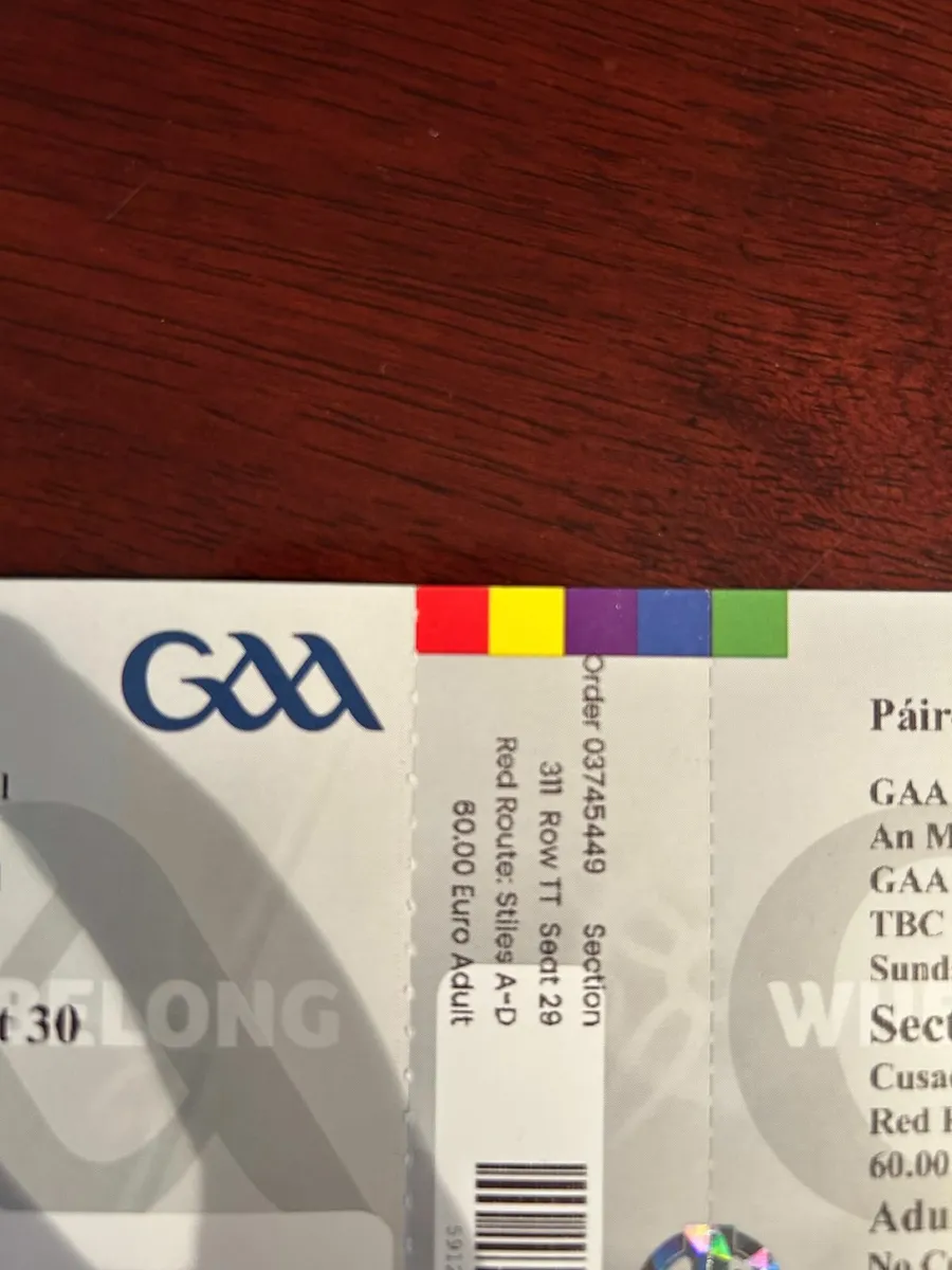 Meath Vs Donegal All Ireland Semi Final Tickets - Image 2