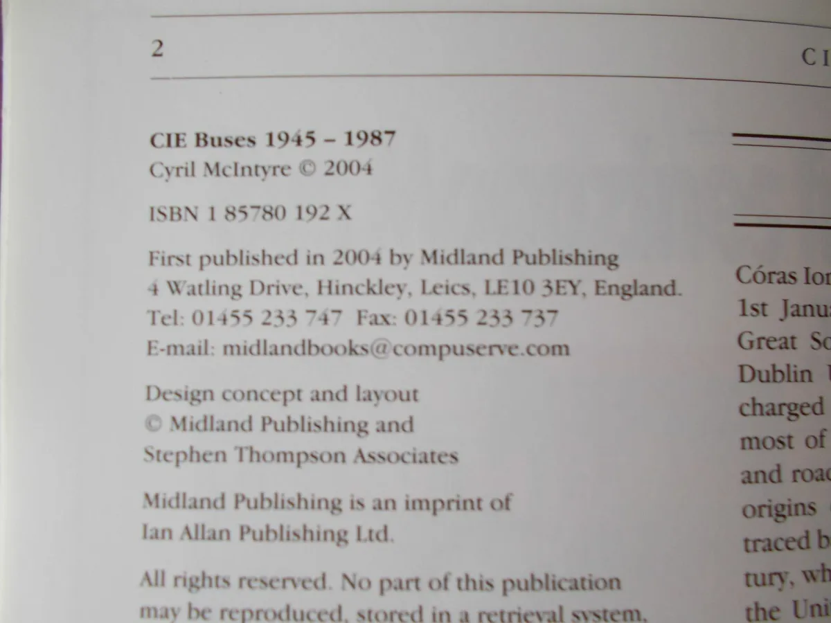 Two C.I.E. Buses Books **NEW** - Image 3
