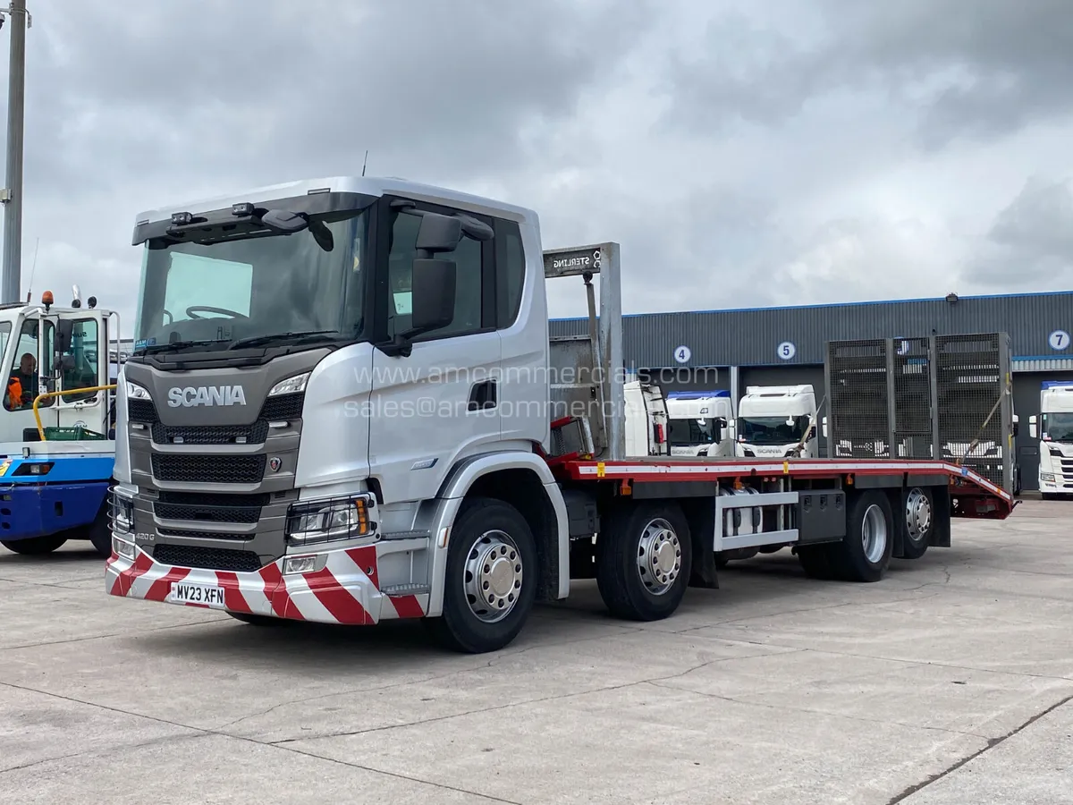 (23) SCANIA 420G SUPER BEAVERTAIL 8X2 REAR STEER - Image 3