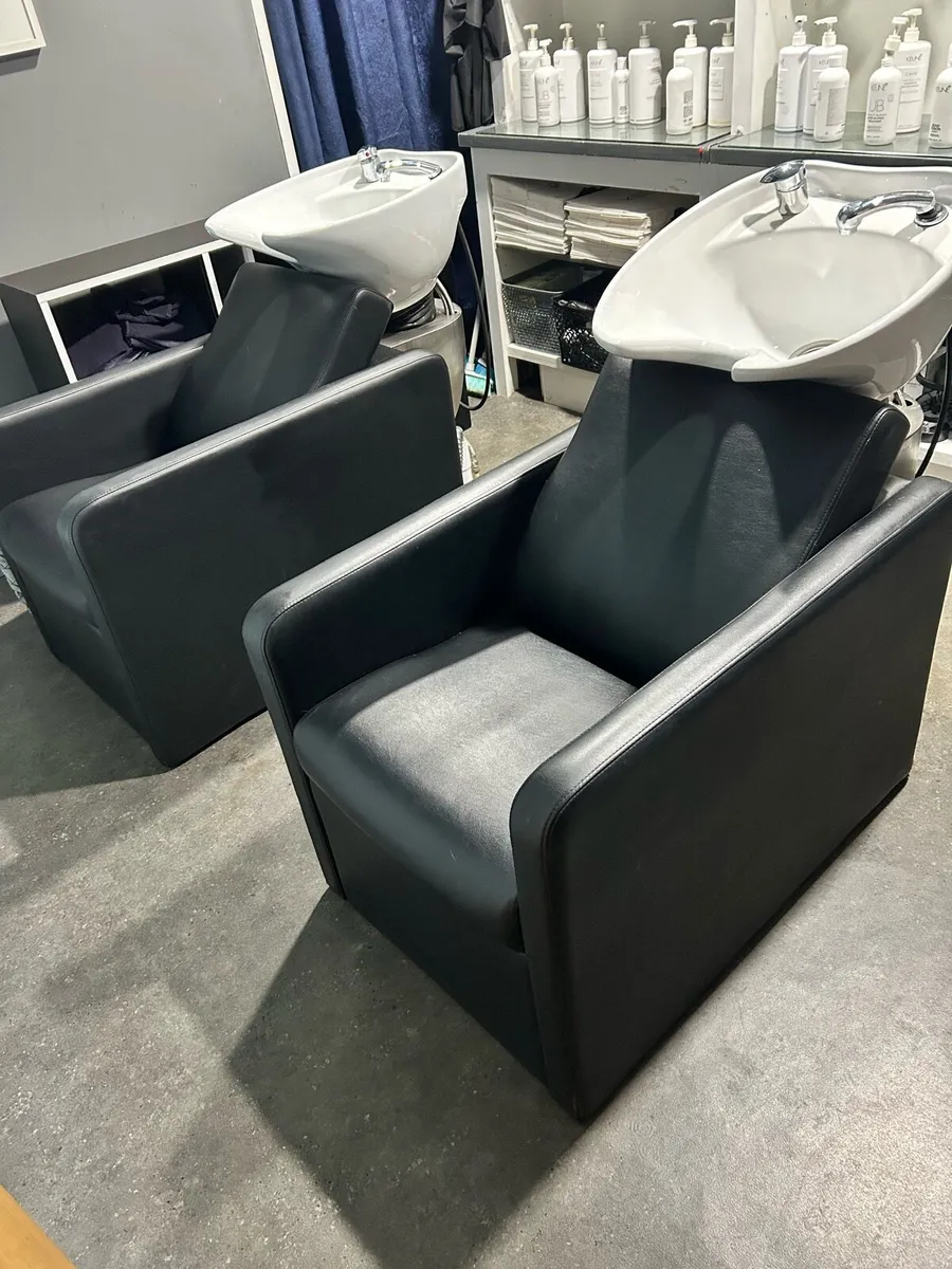 Back basins and product stand - Image 1