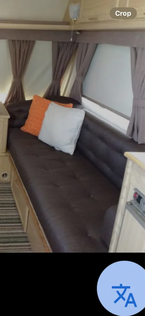 Caravan seats and curtains
