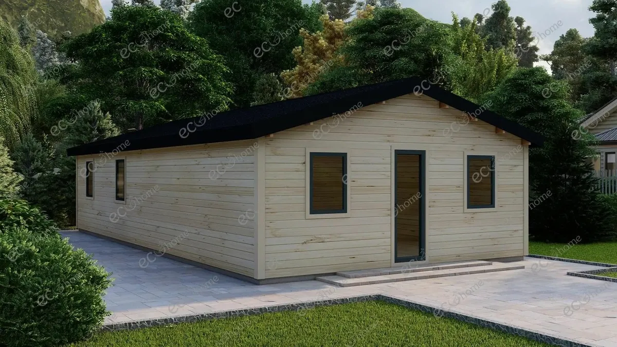 Ecohome Log Cabins 3 Bed Model 12 6m x 12m Modular - Image 2