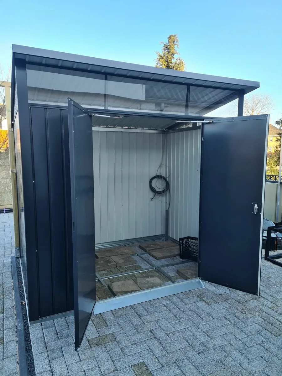Palladium 8×6 Premium Metal Shed Silver or Anthrac - Image 3