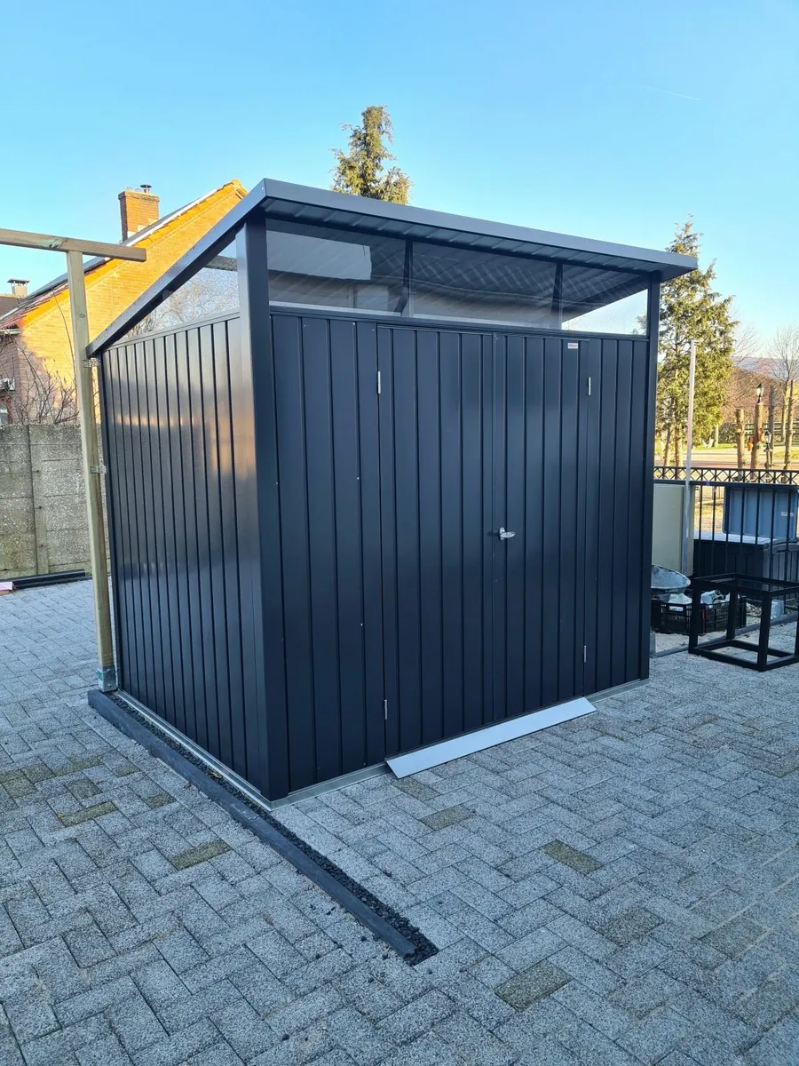 Palladium 8×6 Premium Metal Shed Silver or Anthrac - Image 4