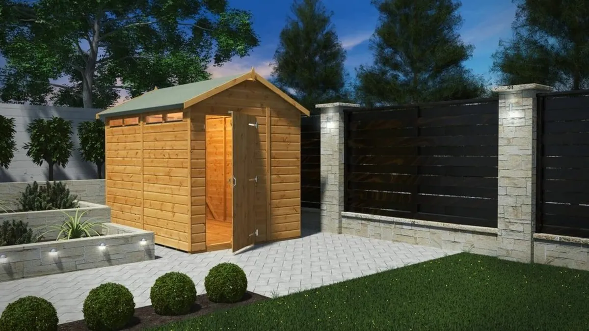 8x6 Security Shed Smaller Windows & Security Lock. - Image 1