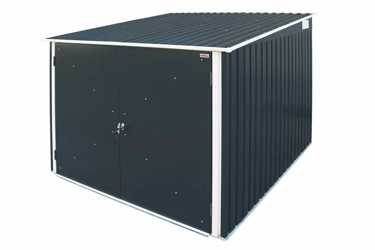 6x6 Steel Bicycle Stores with Ramps. Holds 4 Bikes - Image 4