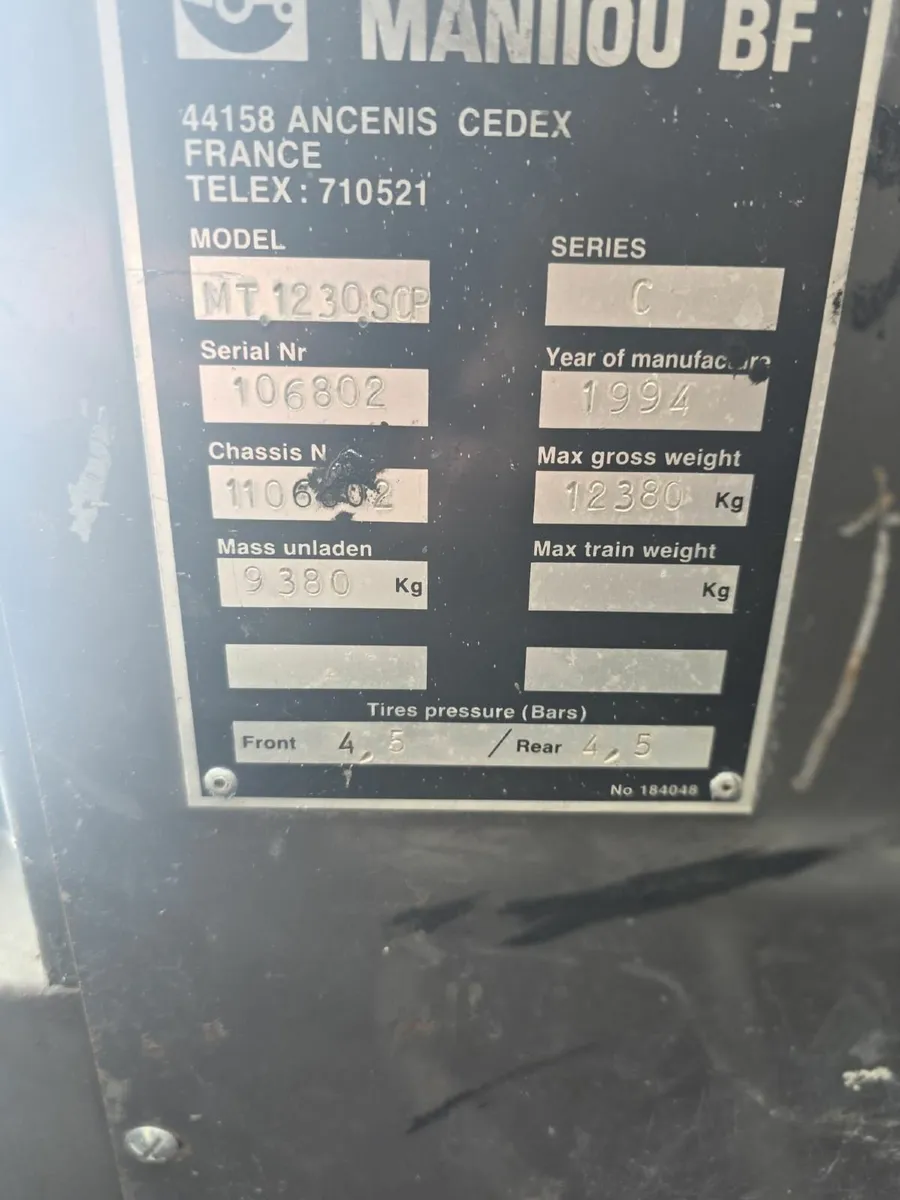 1994 Manitou MT1230 - Image 1