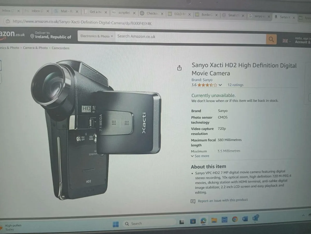Sanyo Xacti camcorder - Image 4