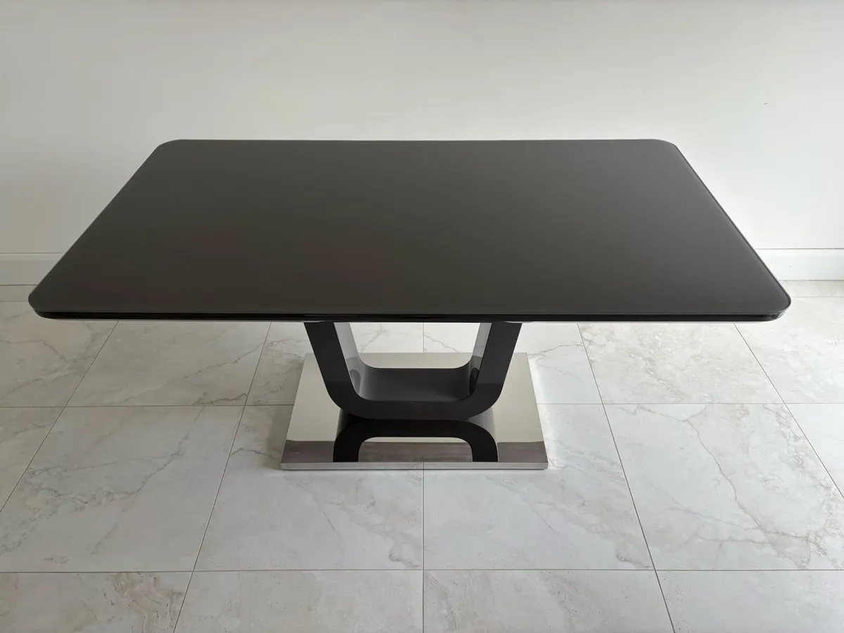 Dining table and six chairs - Image 1