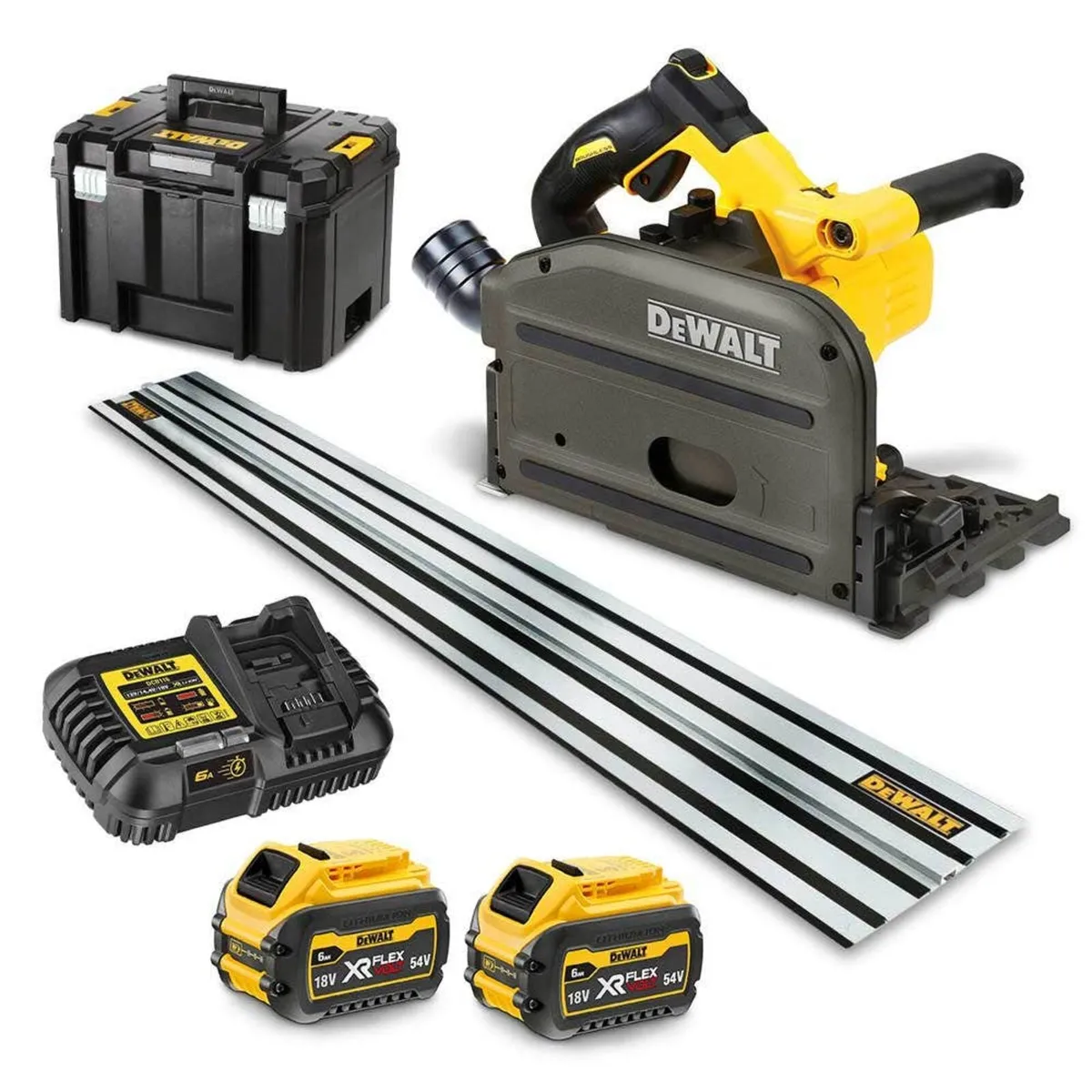 DeWalt 54v 165mm Plunge Saw & Rail Kit - New