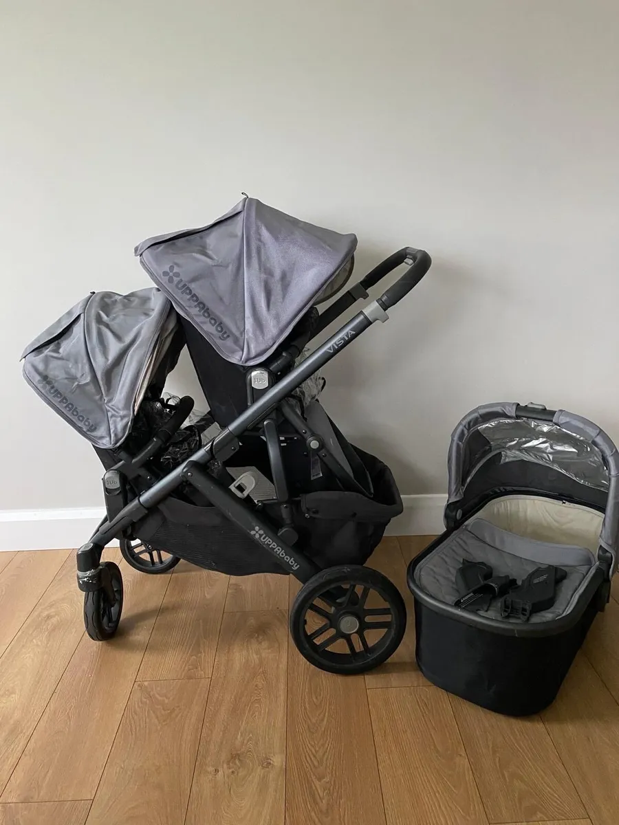 Double Uppa Vista Baby Buggie - Image 1